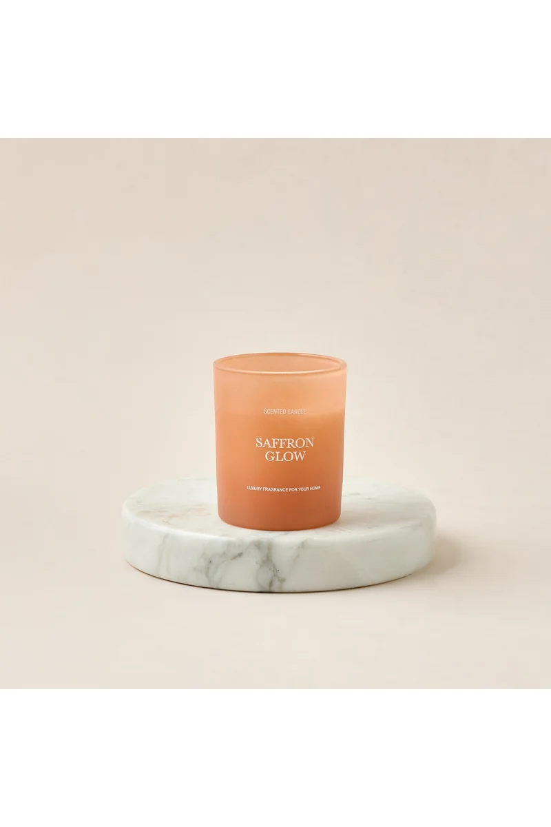 لايف ستايل Saffron Glow Scented Reed Diffuser and Jar Candle Set